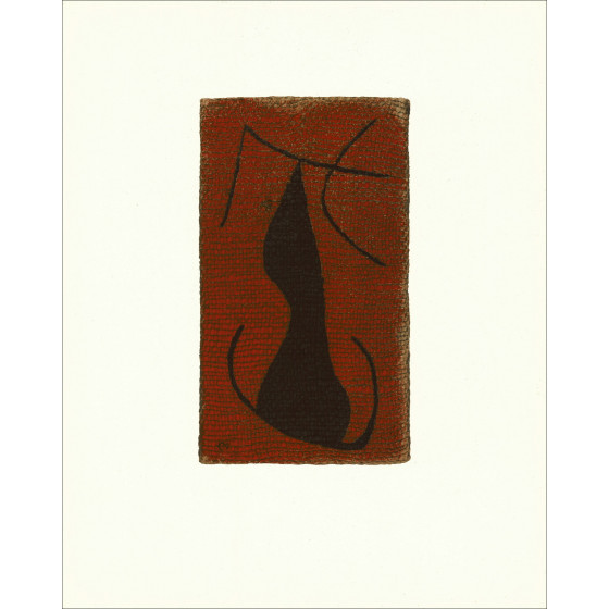 Joan Miró, Composition 05 Woman 1965, lithograph Maeght
