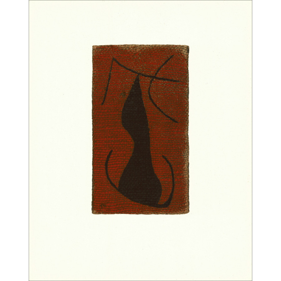 Joan Miró, Composition 05 Femme 1965, lithographie Maeght