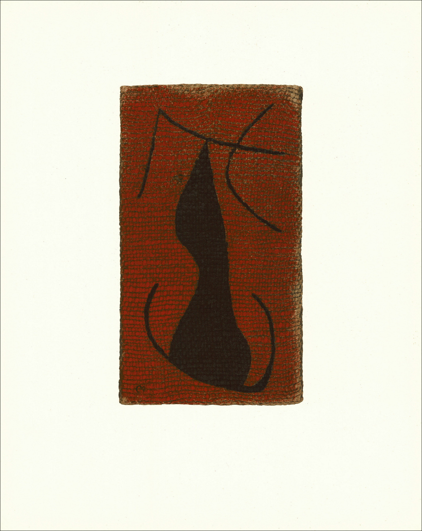 Joan Miró, Composition 05 Femme 1965, lithographie Maeght