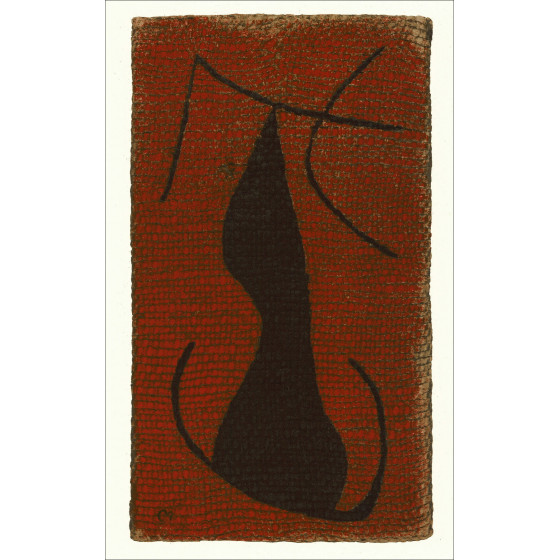 Joan Miró, Composizione 05 Donna 1965, litografia Maeght