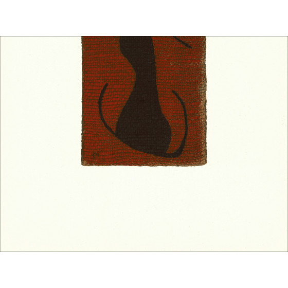 Joan Miró, Composizione 05 Donna 1965, litografia Maeght