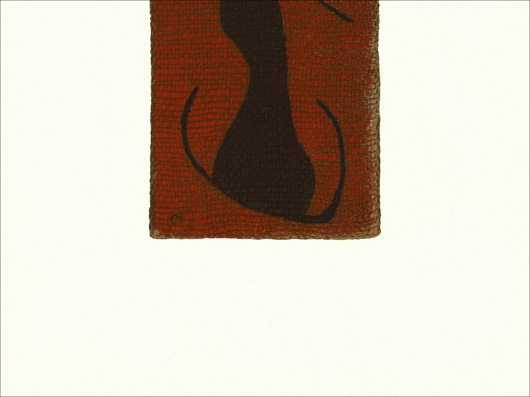 Joan Miró, Komposition 05 Frau 1965, Lithographie Maeght