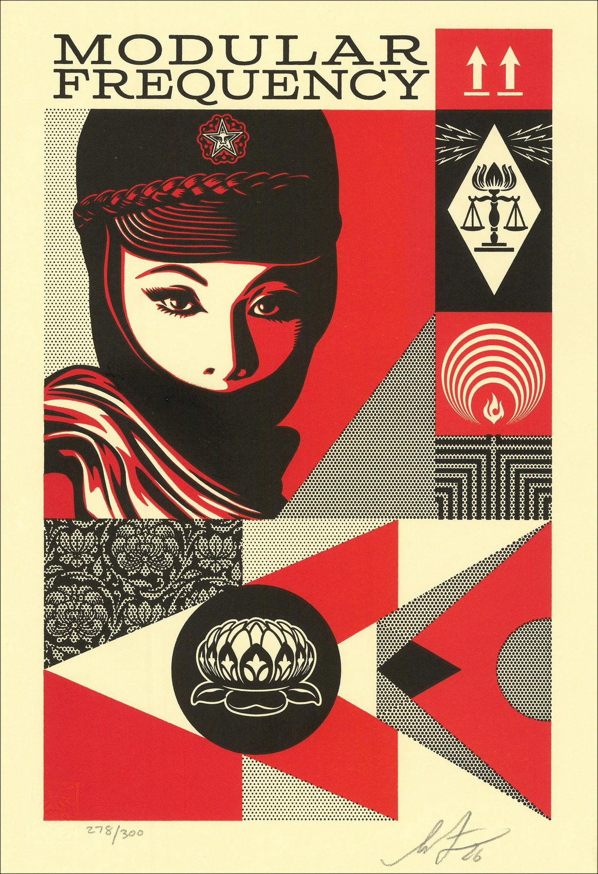 Shepard Fairey (Obey) - Modular Frequency 2026 | Signed Screen Print