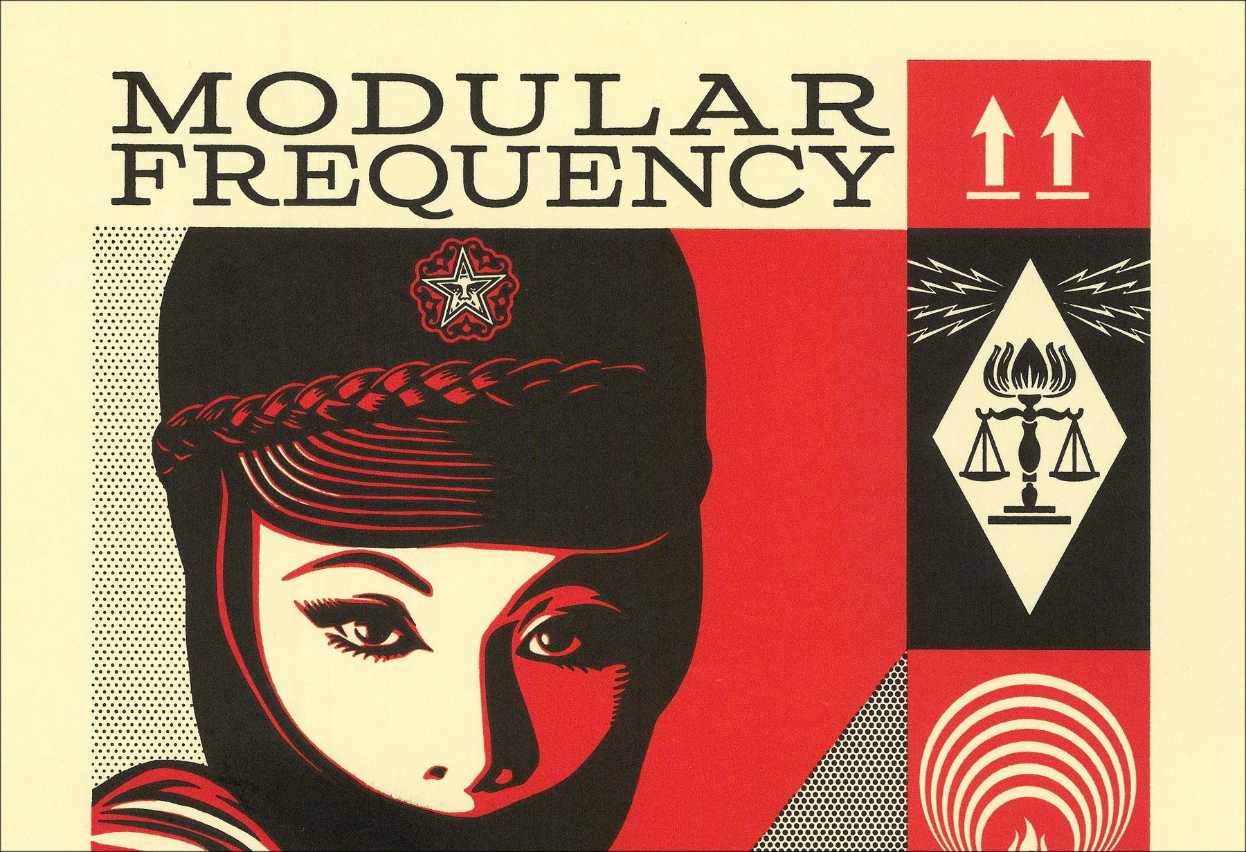 SHEPARD FAIREY (OBEY) - Zeefdruk Letterpress "Modular Frequency" 36x25cm - 2026