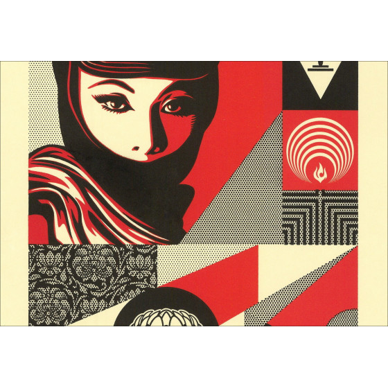 SHEPARD FAIREY (OBEY) - Zeefdruk Letterpress "Modular Frequency" 36x25cm - 2026