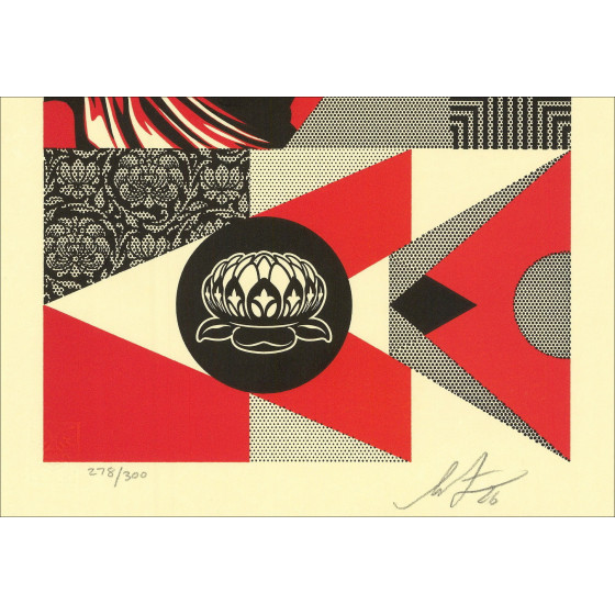 SHEPARD FAIREY (OBEY) - Zeefdruk Letterpress "Modular Frequency" 36x25cm - 2026