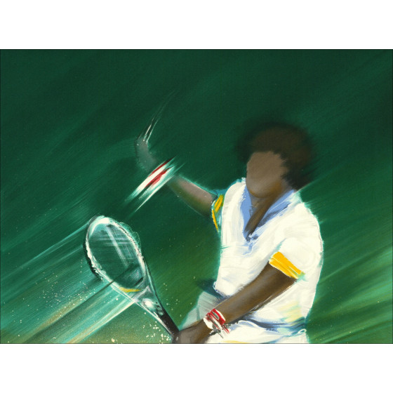Victor Spahn, Der Tennisspieler, Original-Lithografie
