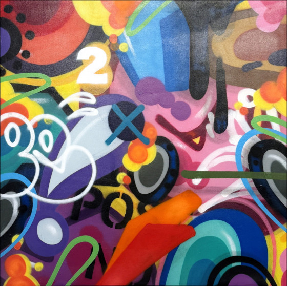 COPE2 | Bronx Legend 1, 2025 pittura originale 91x91cm
