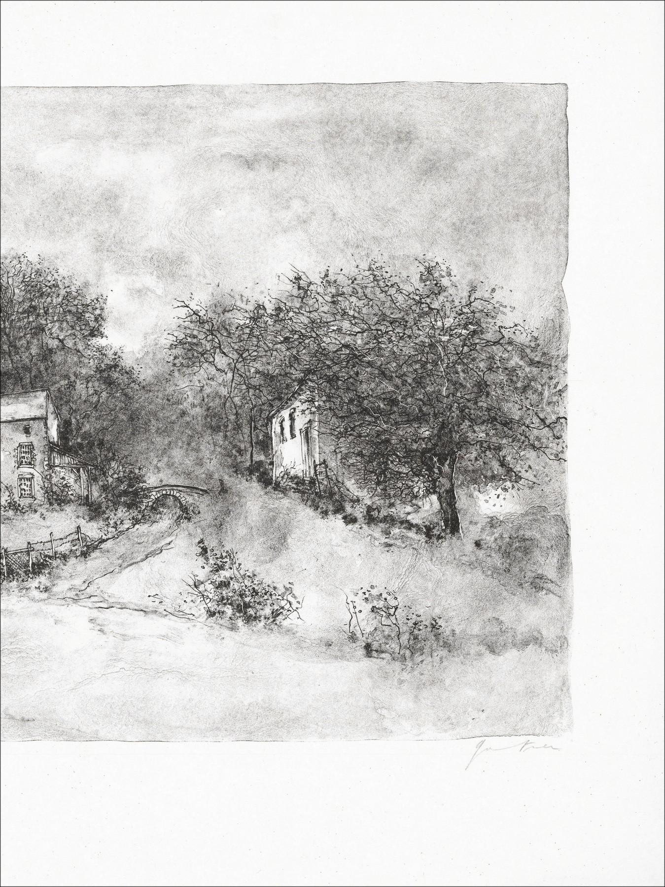 Bernard Gantner, Waldweiler, Original-Lithographie