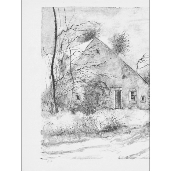 Bernard Gantner, Forest Hamlet, original lithograph