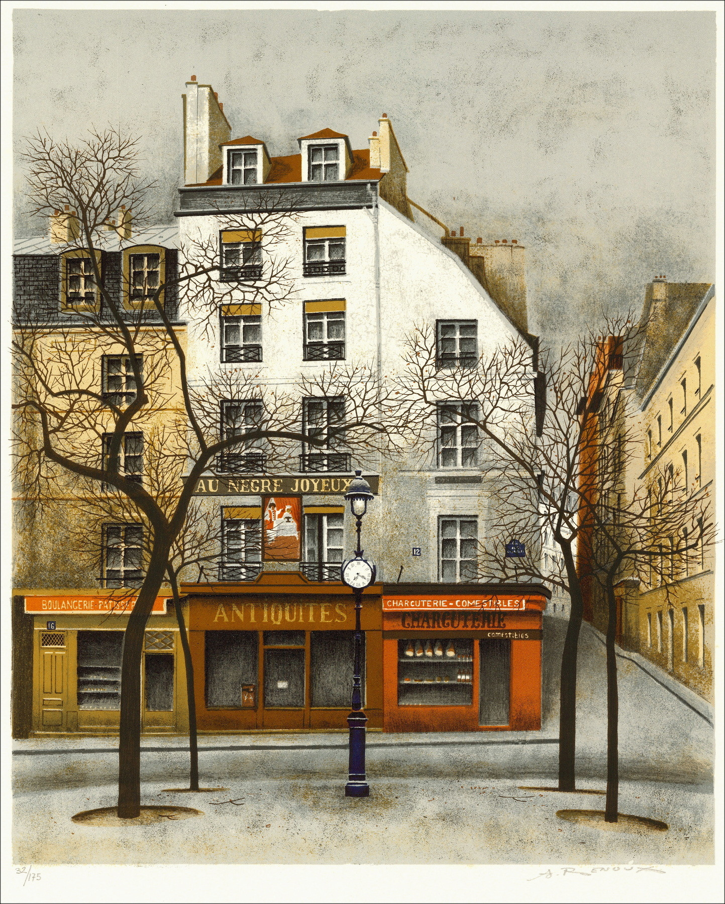 André Renoux - Parisian Street 1976 | Galleria 125