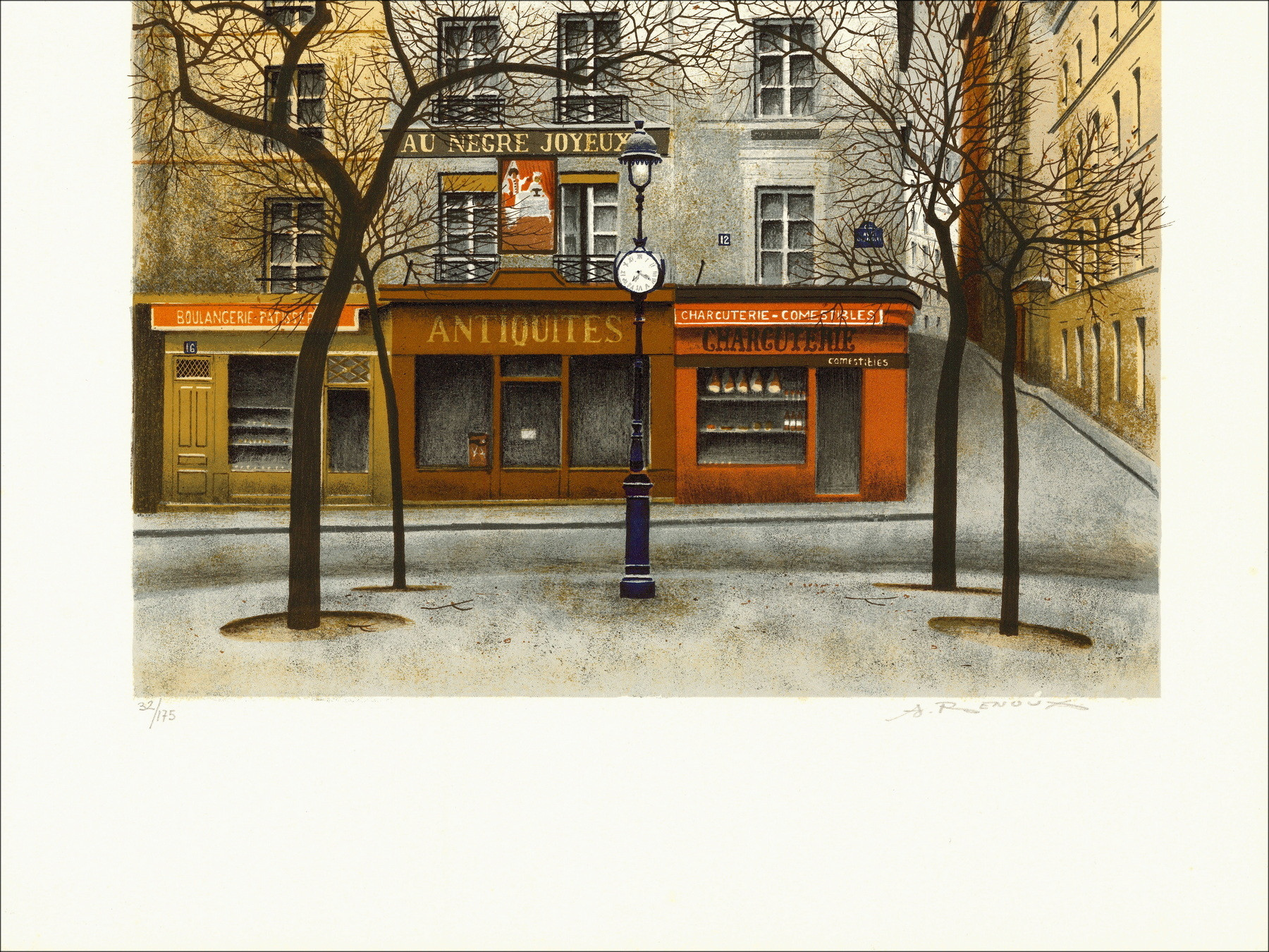 André Renoux - Parijse straat 1976 | Galerij 125
