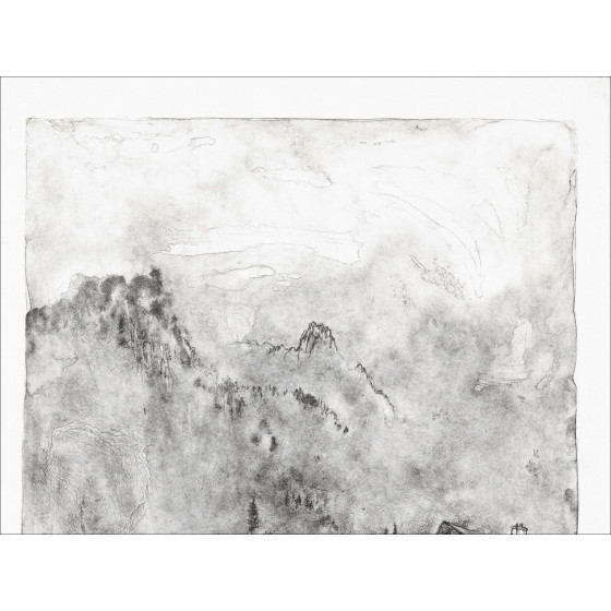 Bernard Gantner, Casas de montaña, litografía original