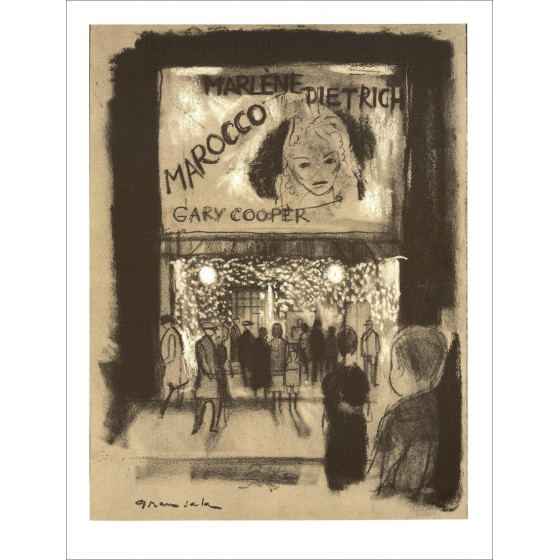 Emilio Grau-Sala - Marlène Dietrich (1971), Litografia