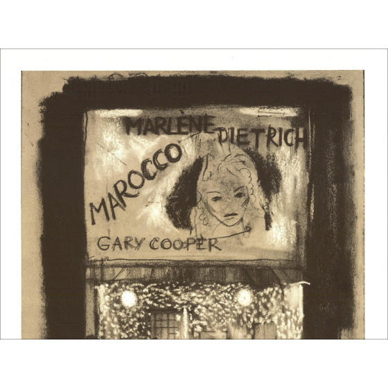 Emilio Grau-Sala – Marlene Dietrich (1971), lithography