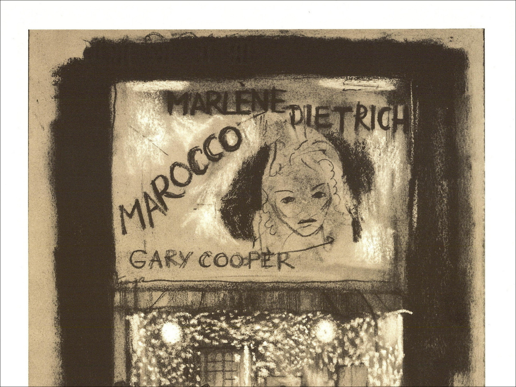 Emilio Grau-Sala – Marlene Dietrich (1971), lithography