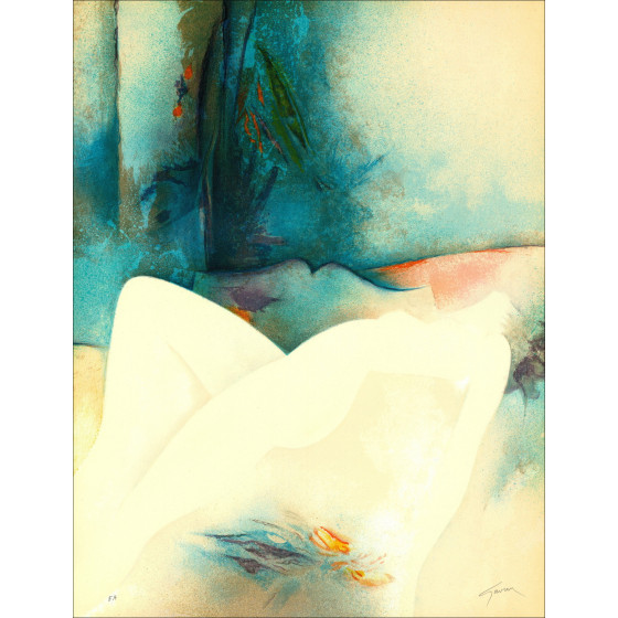 Koop Naked Landscape of Woman Litho Originele Claude Gaveau  