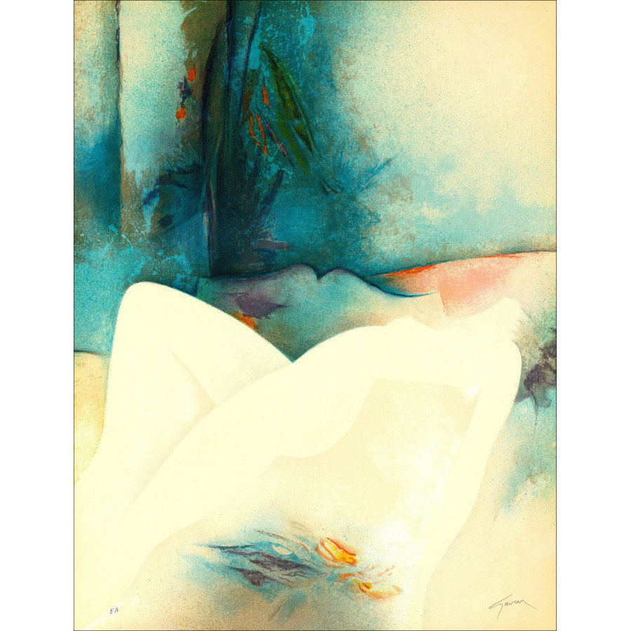 Koop Naked Landscape of Woman Litho Originele Claude Gaveau  