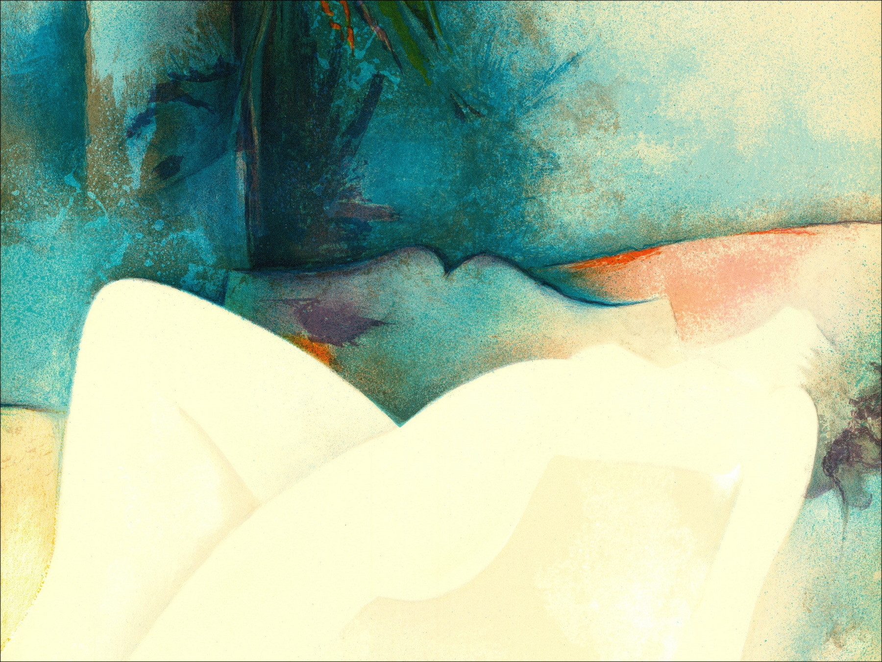 Koop Naked Landscape of Woman Litho Originele Claude Gaveau  