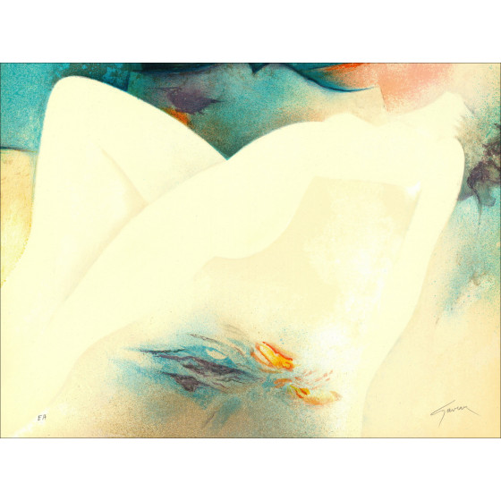 Kaufen Sie nackte Landschaft der Frau Lithographie Original Claude Gaveau  