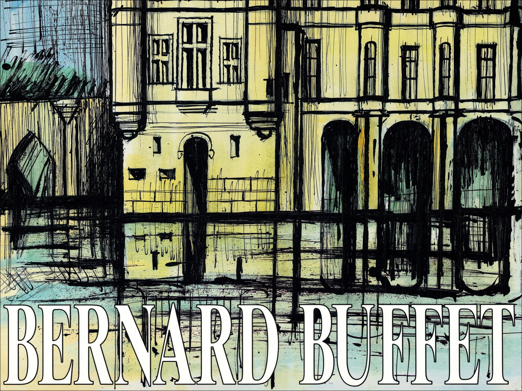 Bernard Buffet, Chenonceau 1993, póster original