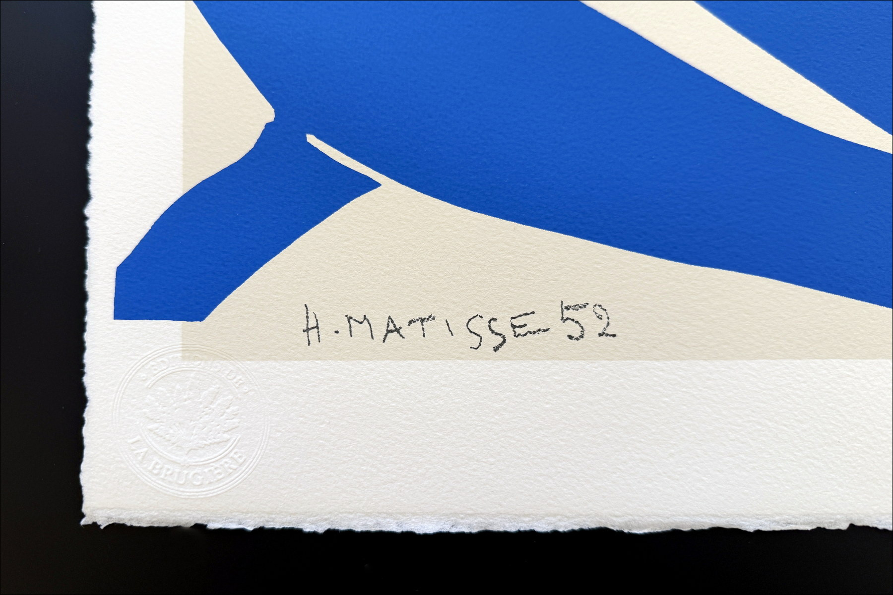 Henri Matisse "Nu Bleu II" serigrafía numerada, edición limitada.