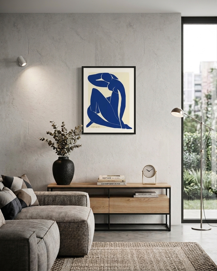 Henri Matisse "Nu Bleu II" nummerierte Siebdruckgrafik, limitierte