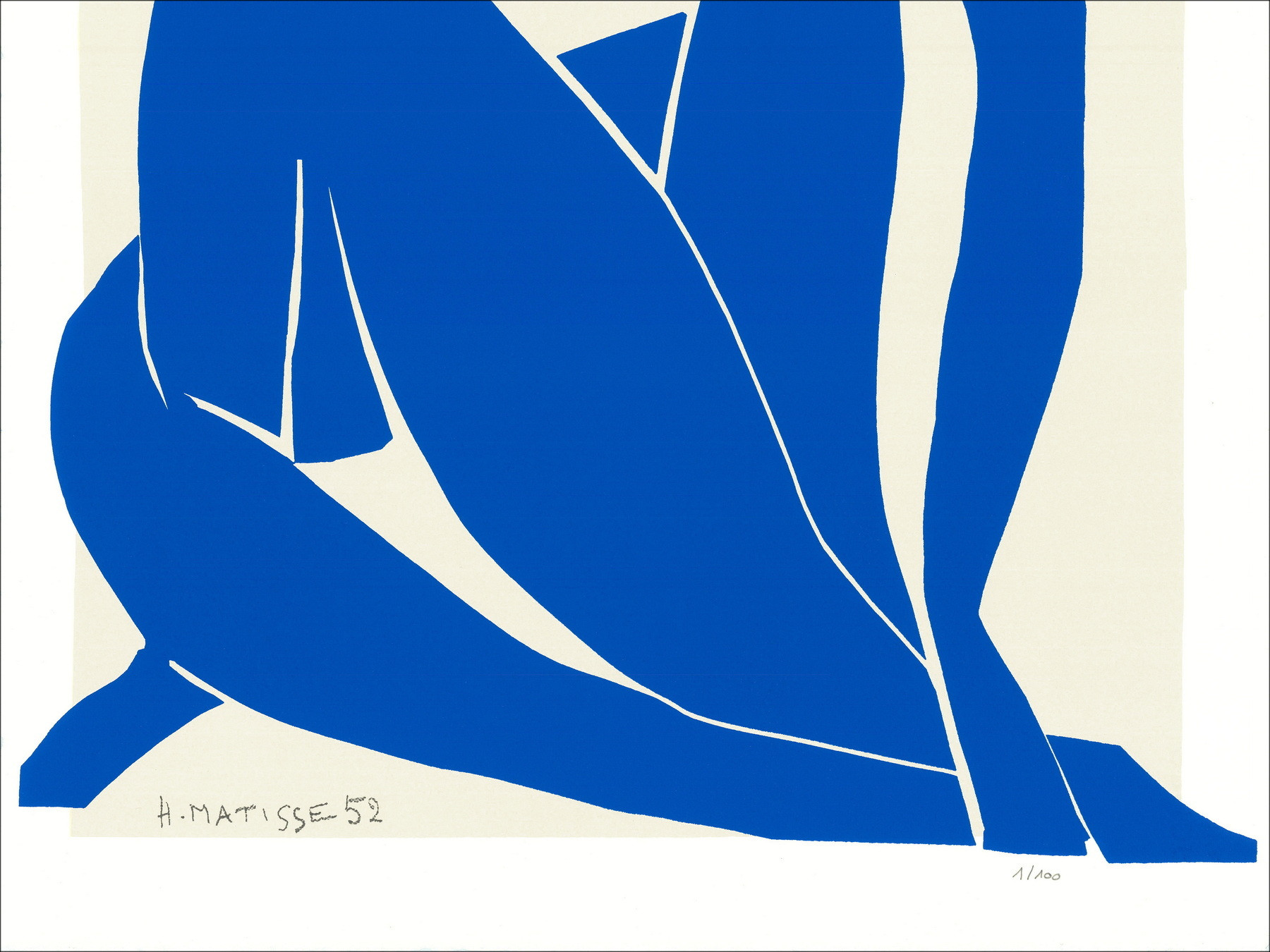 Henri Matisse "Blue Nude II" numbered serigraphy, limited edition