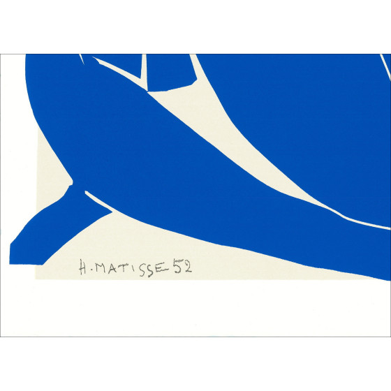 Henri Matisse "Nu Bleu II" serigrafia numerata, edizione limitata