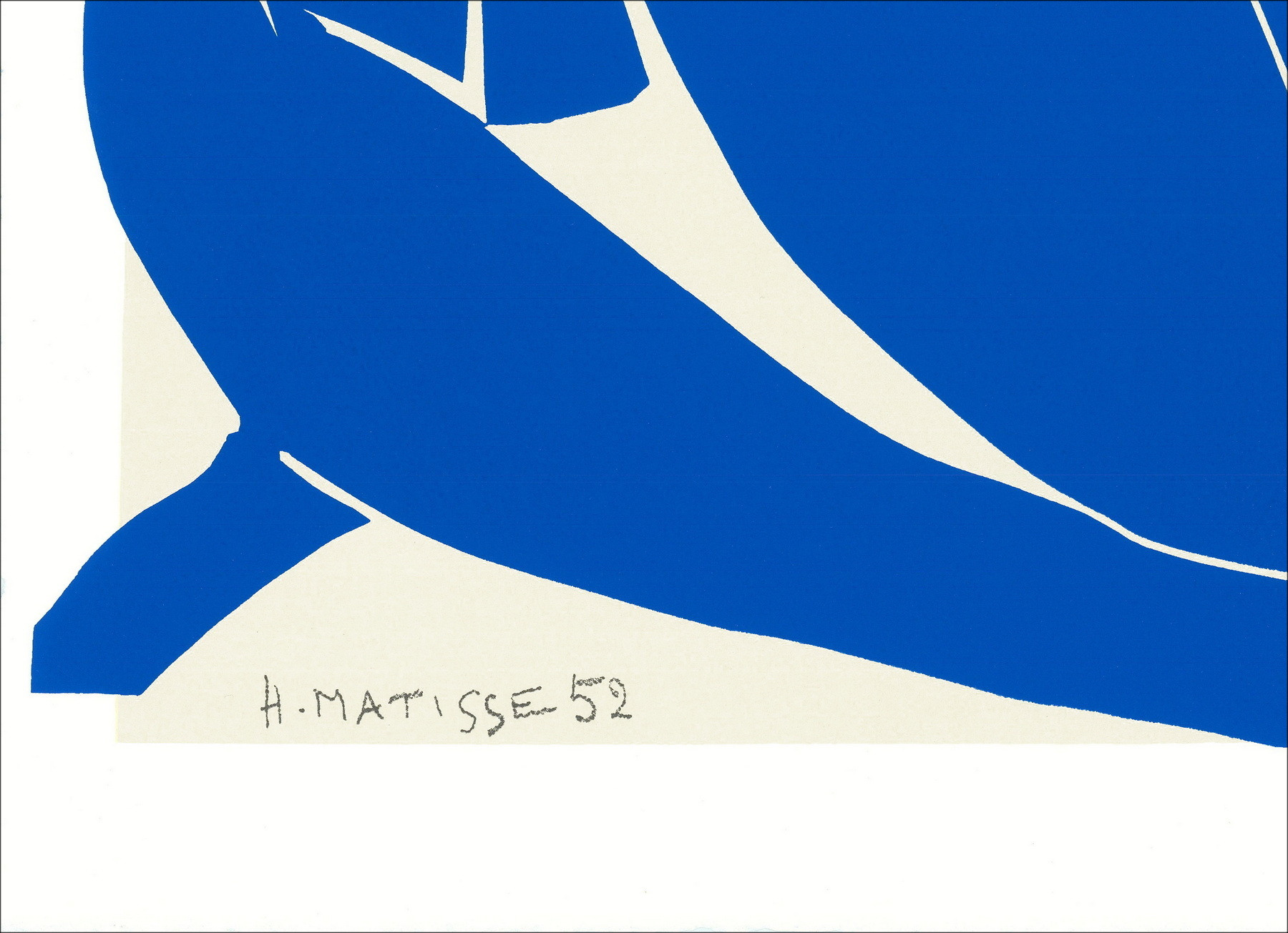 Henri Matisse "Nu Bleu II" serigrafía numerada, edición limitada.