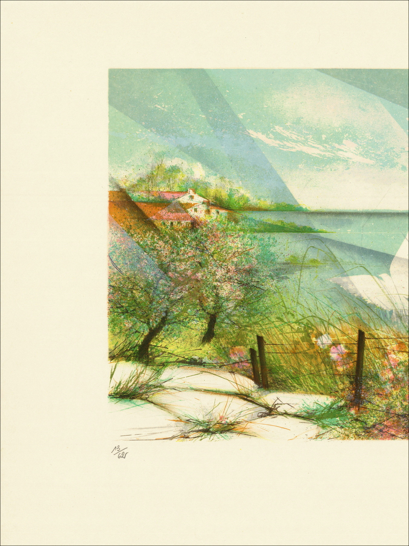 Raymond Poulet, Les Quatre Saisons 04 circa 1980, lithographie