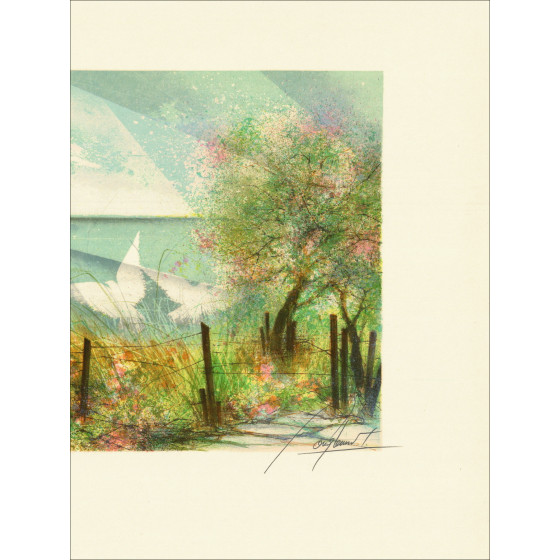 Raymond Poulet, The Four Seasons 04 circa 1980, lithograph