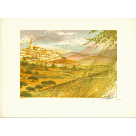 Raymond Poulet, Le Quattro Stagioni 03 circa 1980, litografia