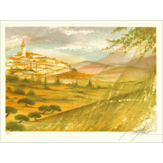 Raymond Poulet, Die vier Jahreszeiten 03 um 1980, Lithografie