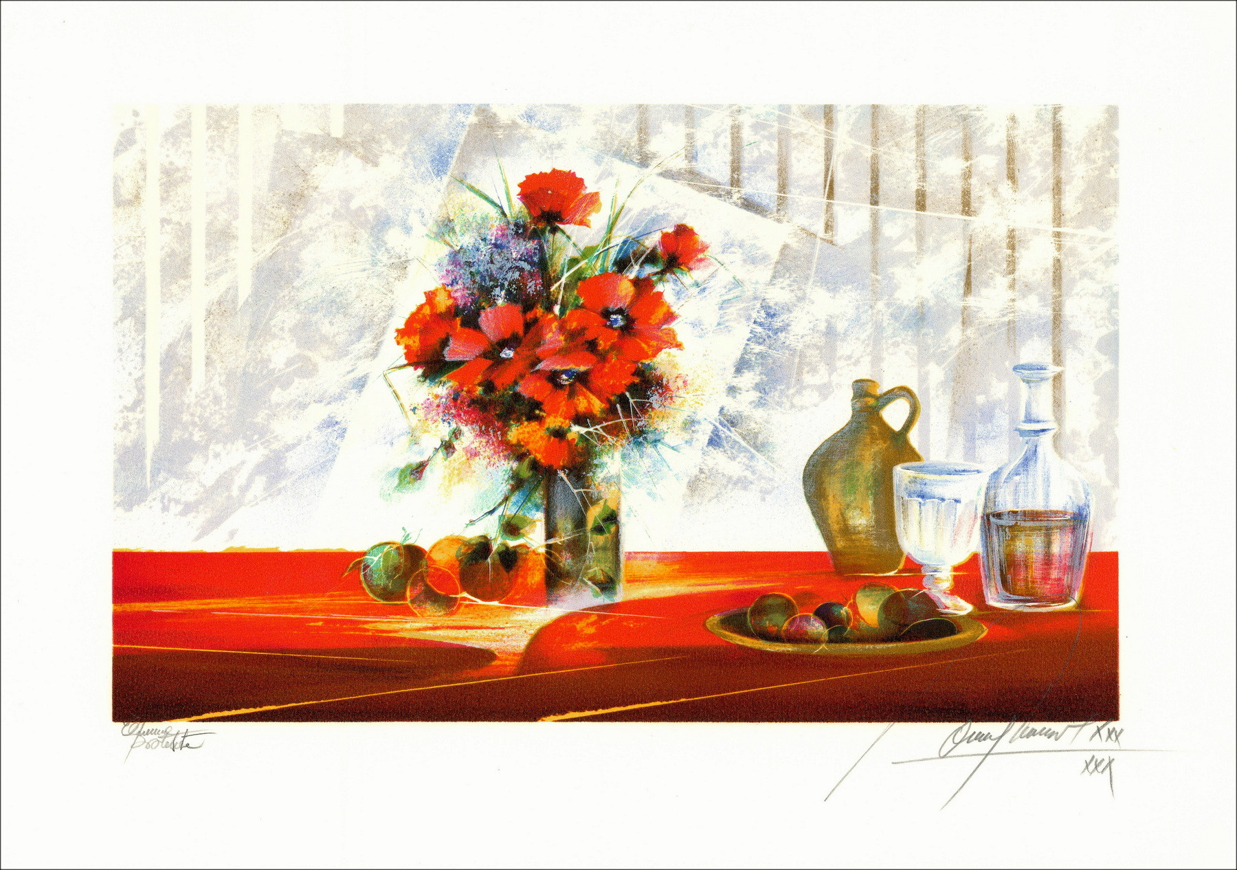 Raymond Poulet, Nature morte, lithographie originale