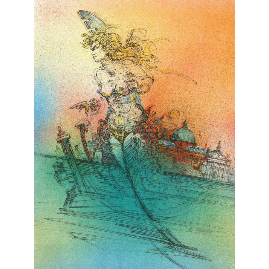 Roger-Louis Chavanon, Venezia 01, litografia originale