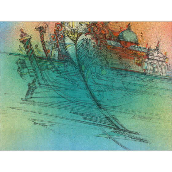 Roger-Louis Chavanon, Venise 01, originele lithografie