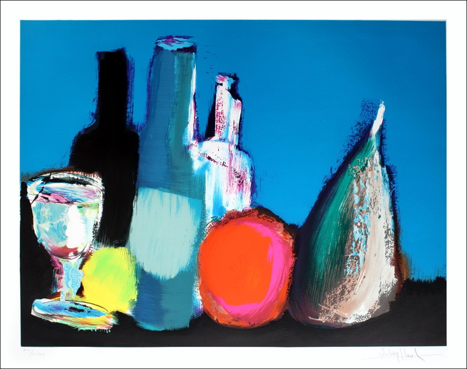 Acheter Nature morte à l'absinthe Lithographie Originale Victor HASCH 