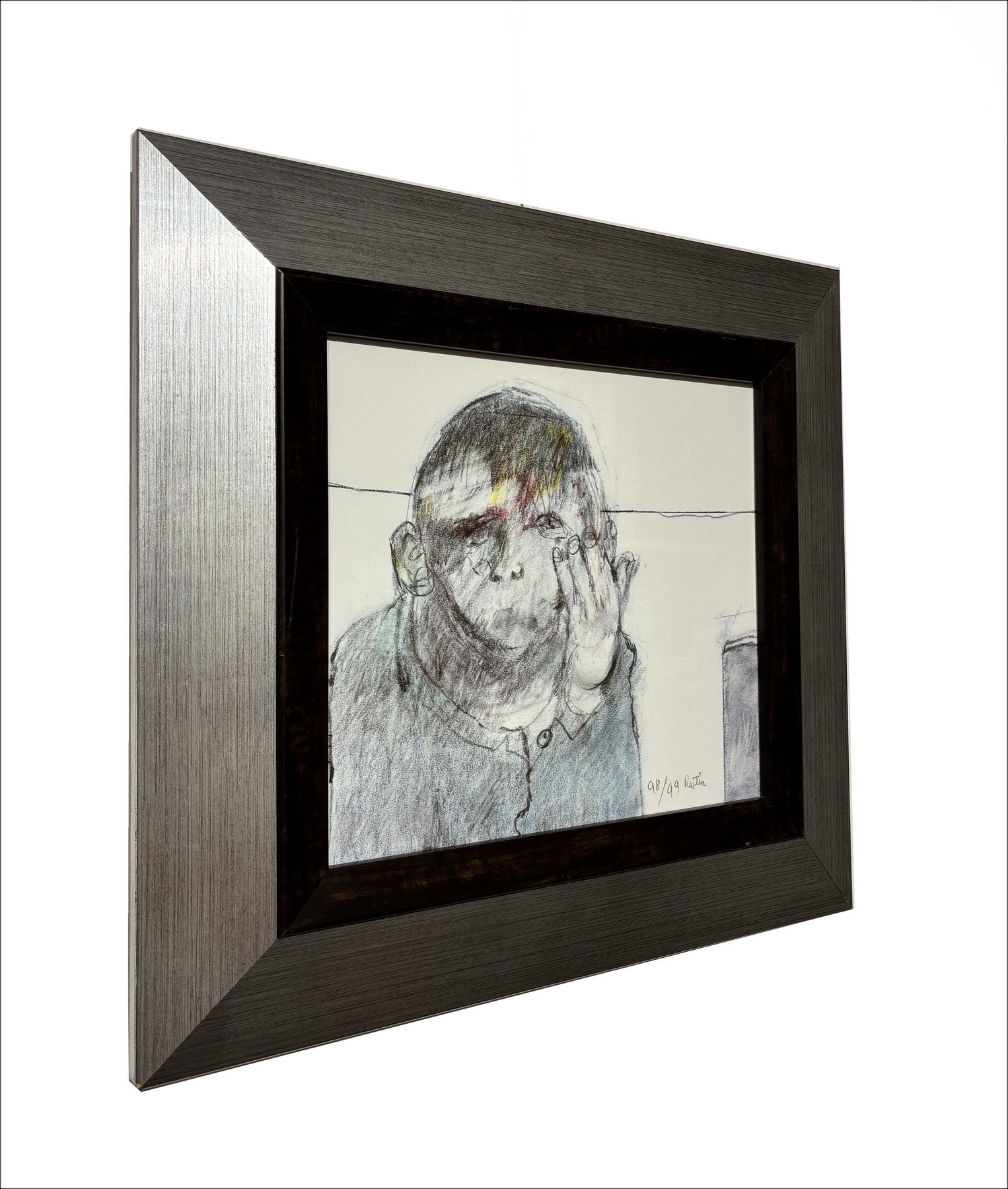 Jean Rustin, Portret, originele gesigneerde lithografie
