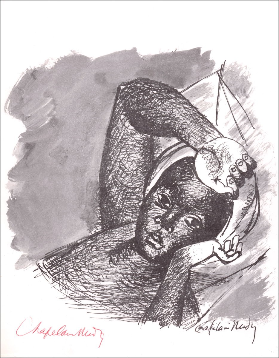 Roger CHAPELAIN-MIDY - Lith Origin Original handgeschreven "Vrouw