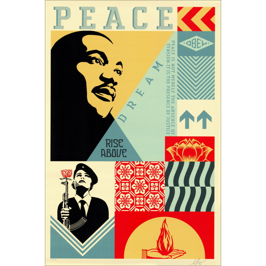 Shepard Fairey, Dreams of Peace 2026, sérigraphie signée