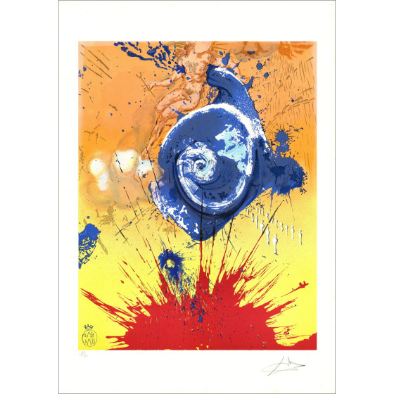 Salvador Dalí, naar 'De Dageraad', originele lithografie