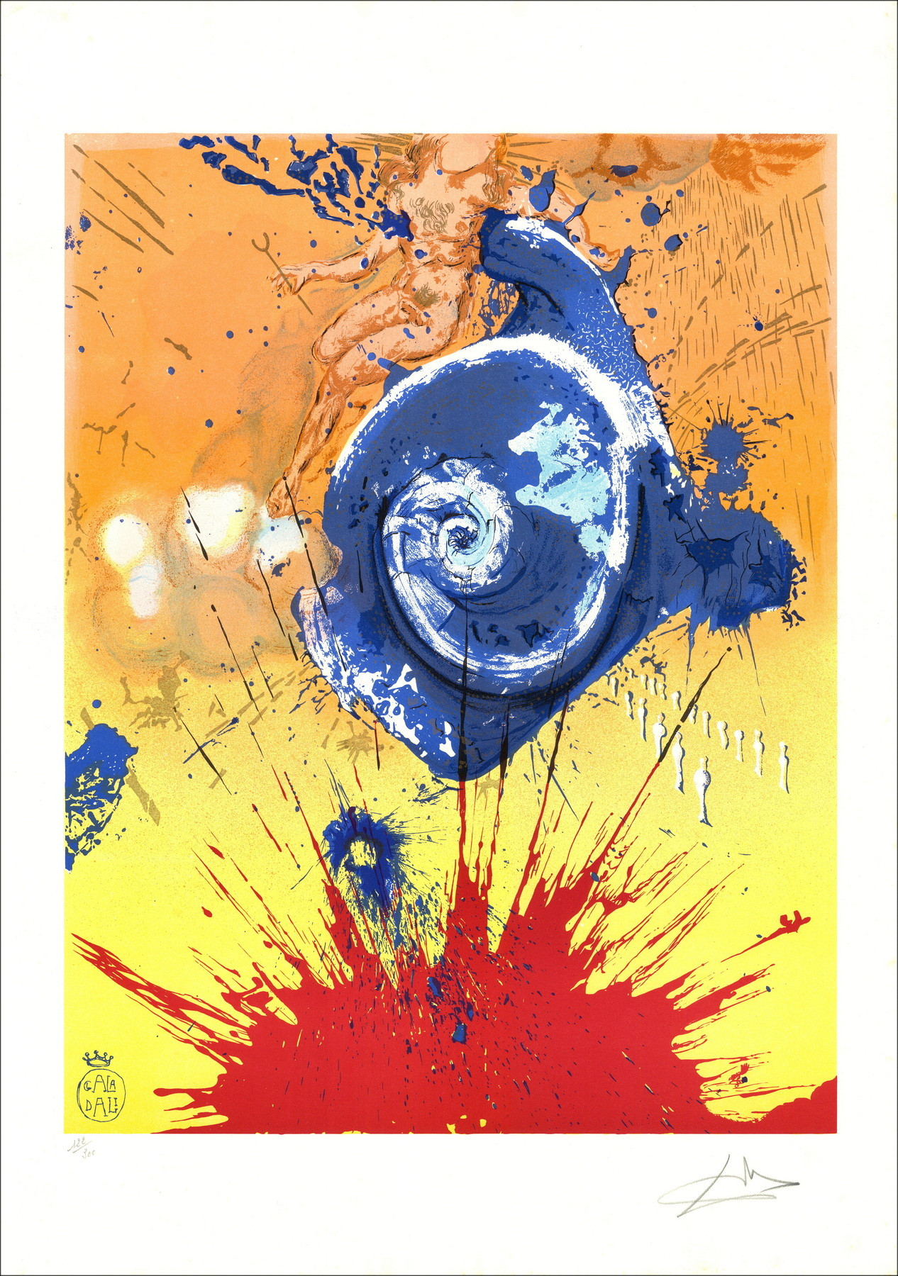 Salvador Dalí nach, Die Morgenröte, Original-Lithographie