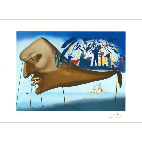 Salvador Dalí, según, El sueño, litografía original