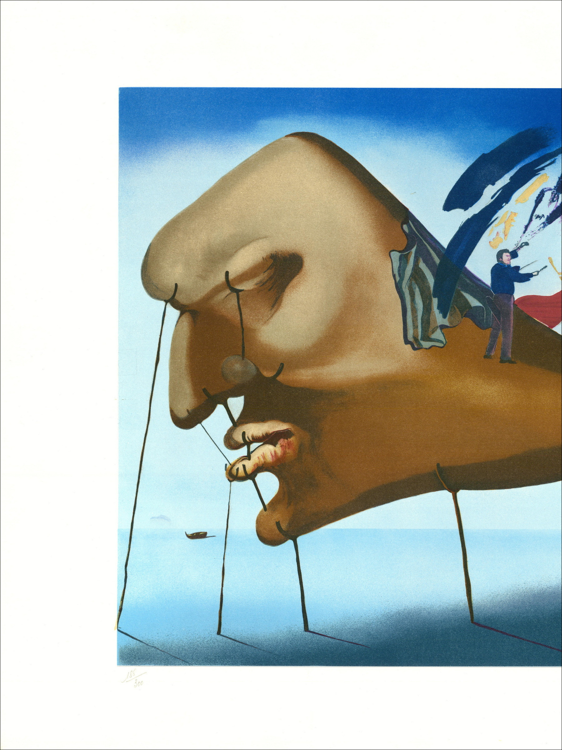 Salvador Dalí nach "Der Schlaf", Original-Lithographie