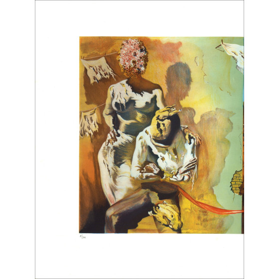 Salvador Dalí after, The Dream, original signed lithograph