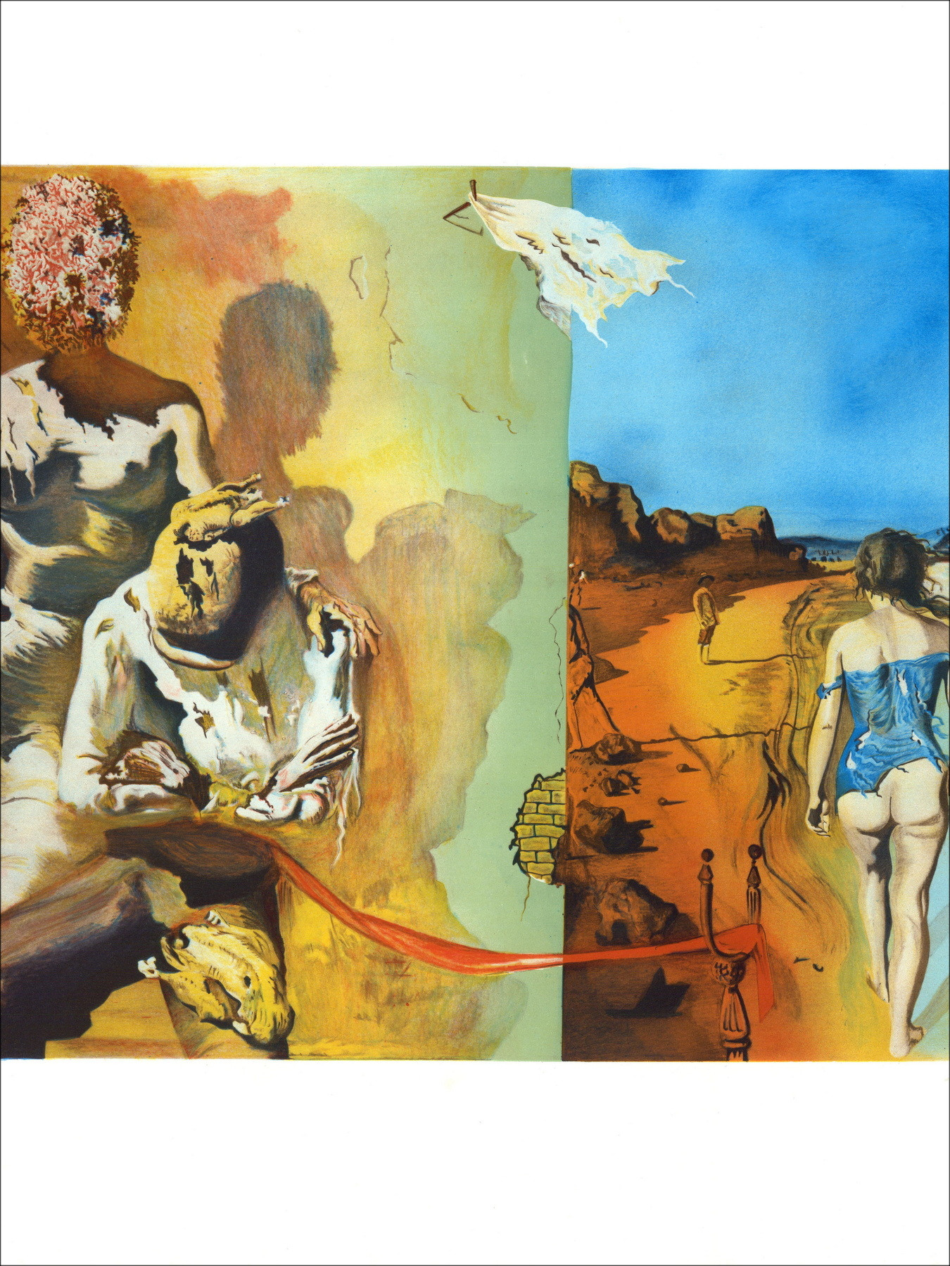 Salvador Dalí d’après, Le rêve, lithographie originale signée
