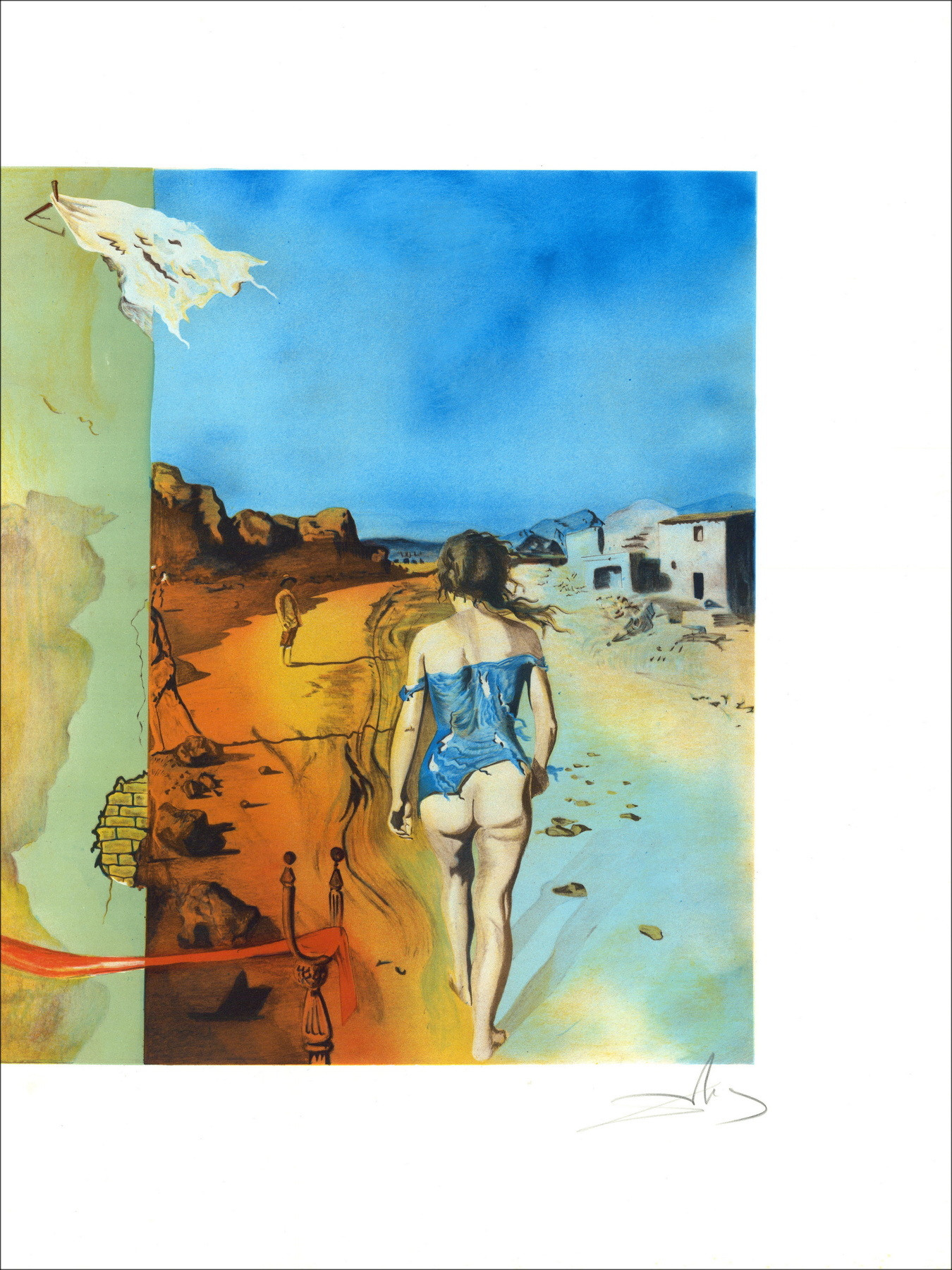 Salvador Dalí d’après, Le rêve, lithographie originale signée