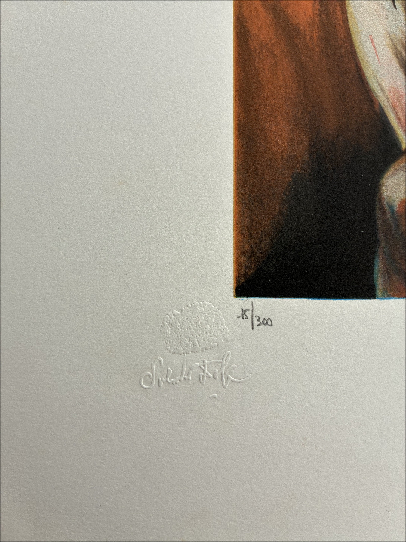 Salvador Dalí, da "Il sogno", litografia originale firmata.