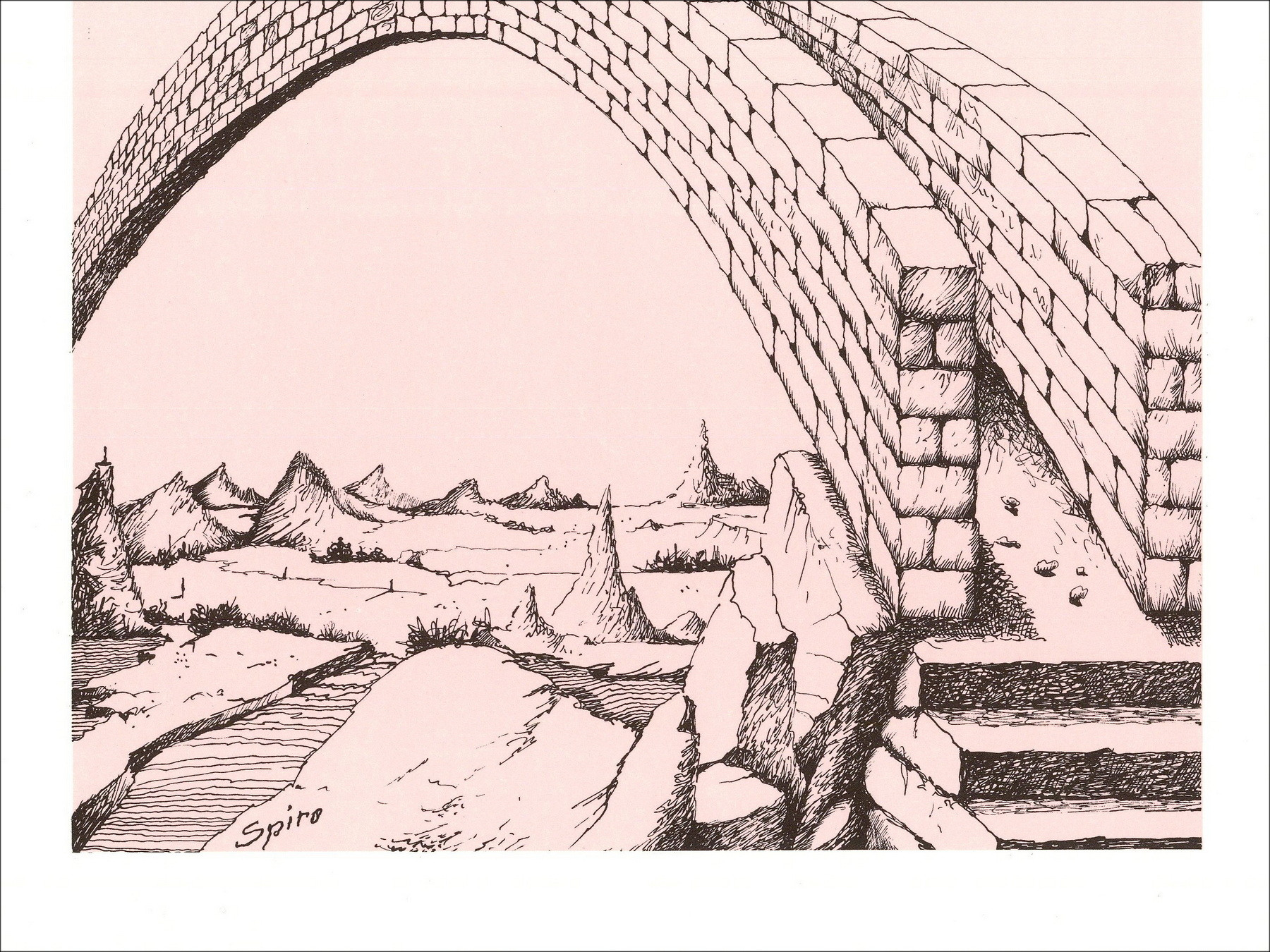 Georges Spiro – Le Pont (1971), litografía